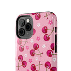Pink Cherry Sparkle Pattern Tough Phone Case (Apple & Android) - Pink Sweetheart