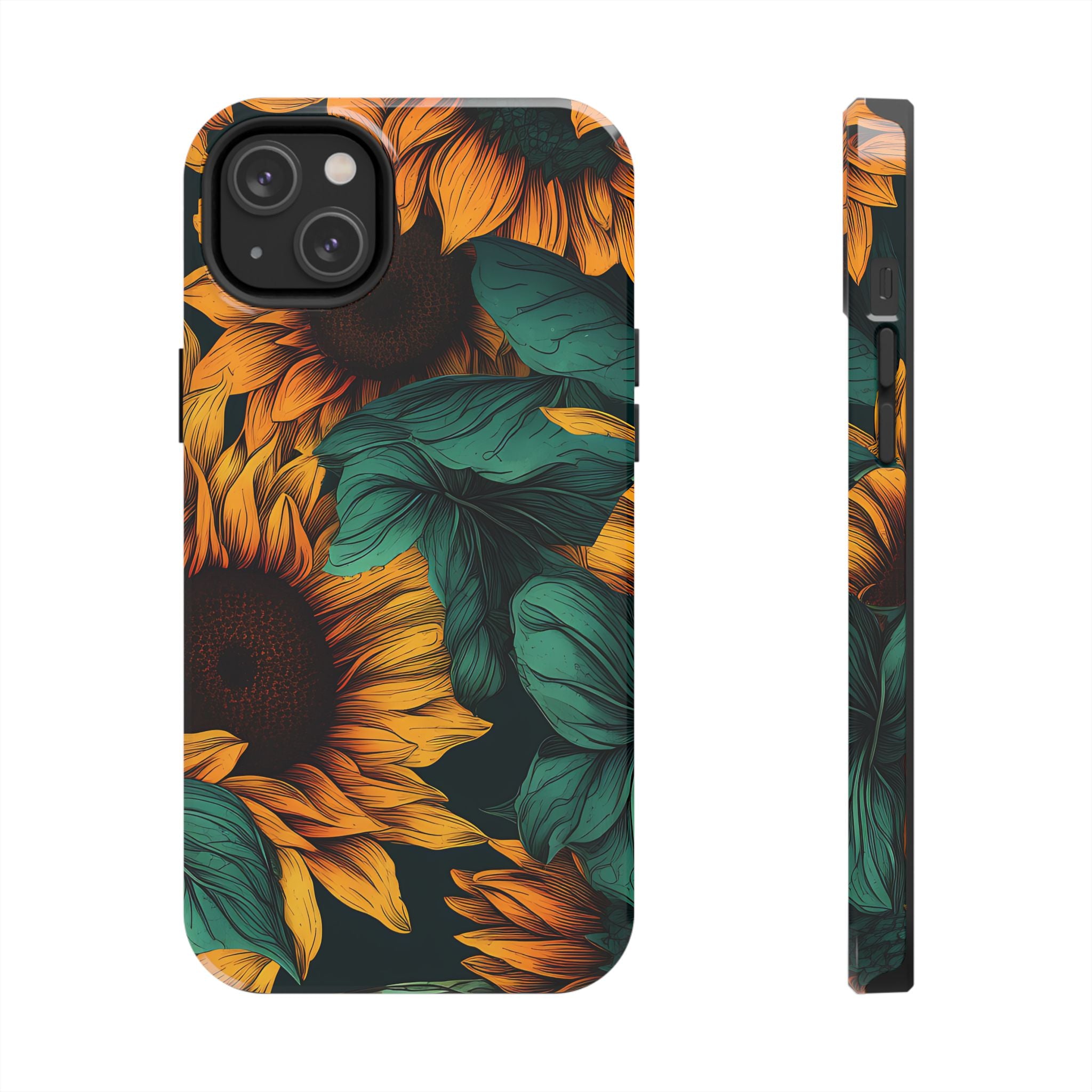 Dark Sunflower Phone Case (Apple & Android)