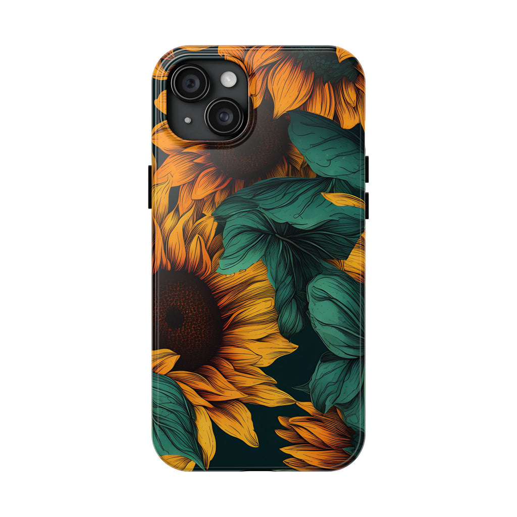 Dark Sunflower Phone Case (Apple & Android)