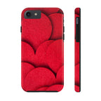 Big Red Felt Hearts Phone Case (Apple & Android)
