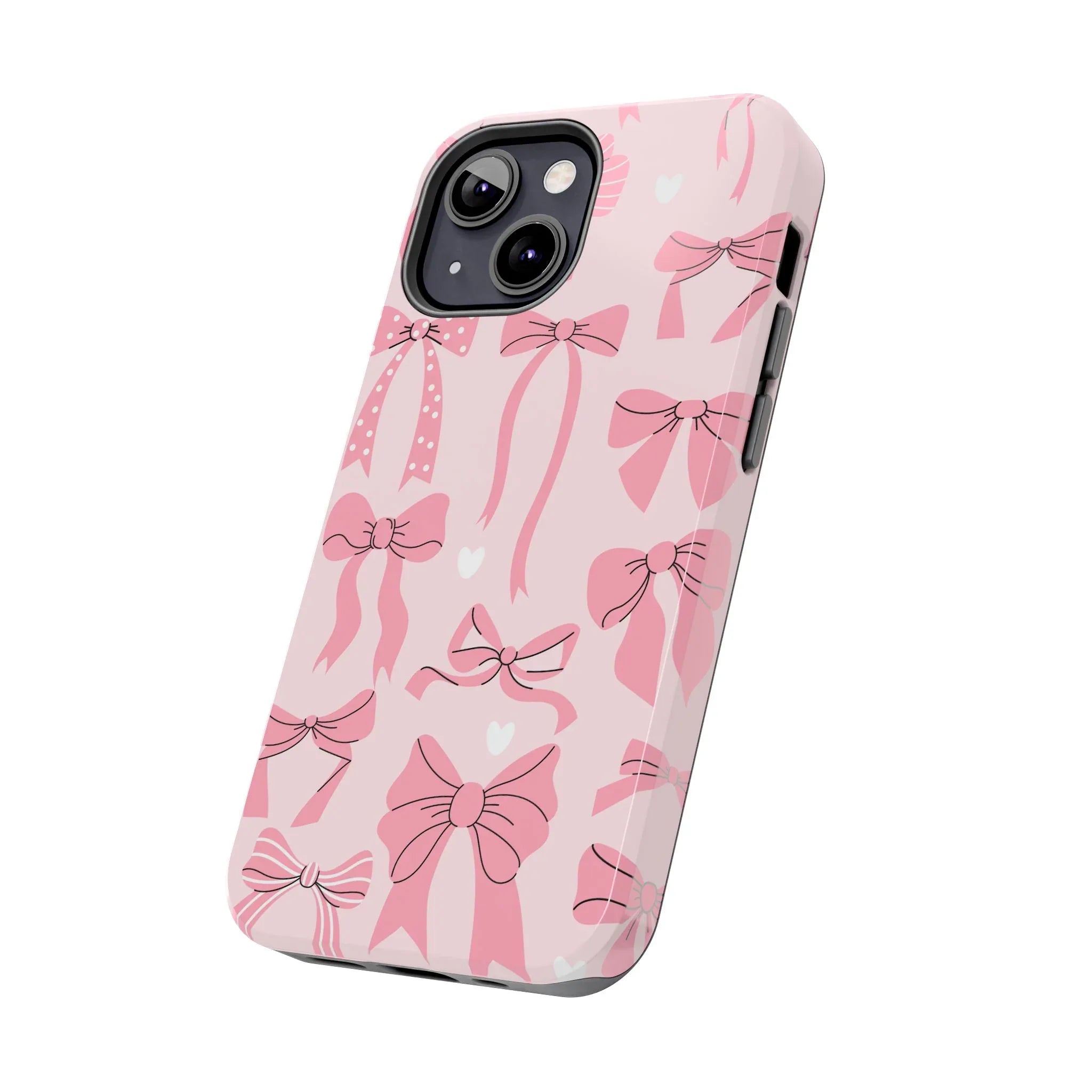 Pink Bow Ribbons Phone Case (Apple & Android) - Pink Sweetheart