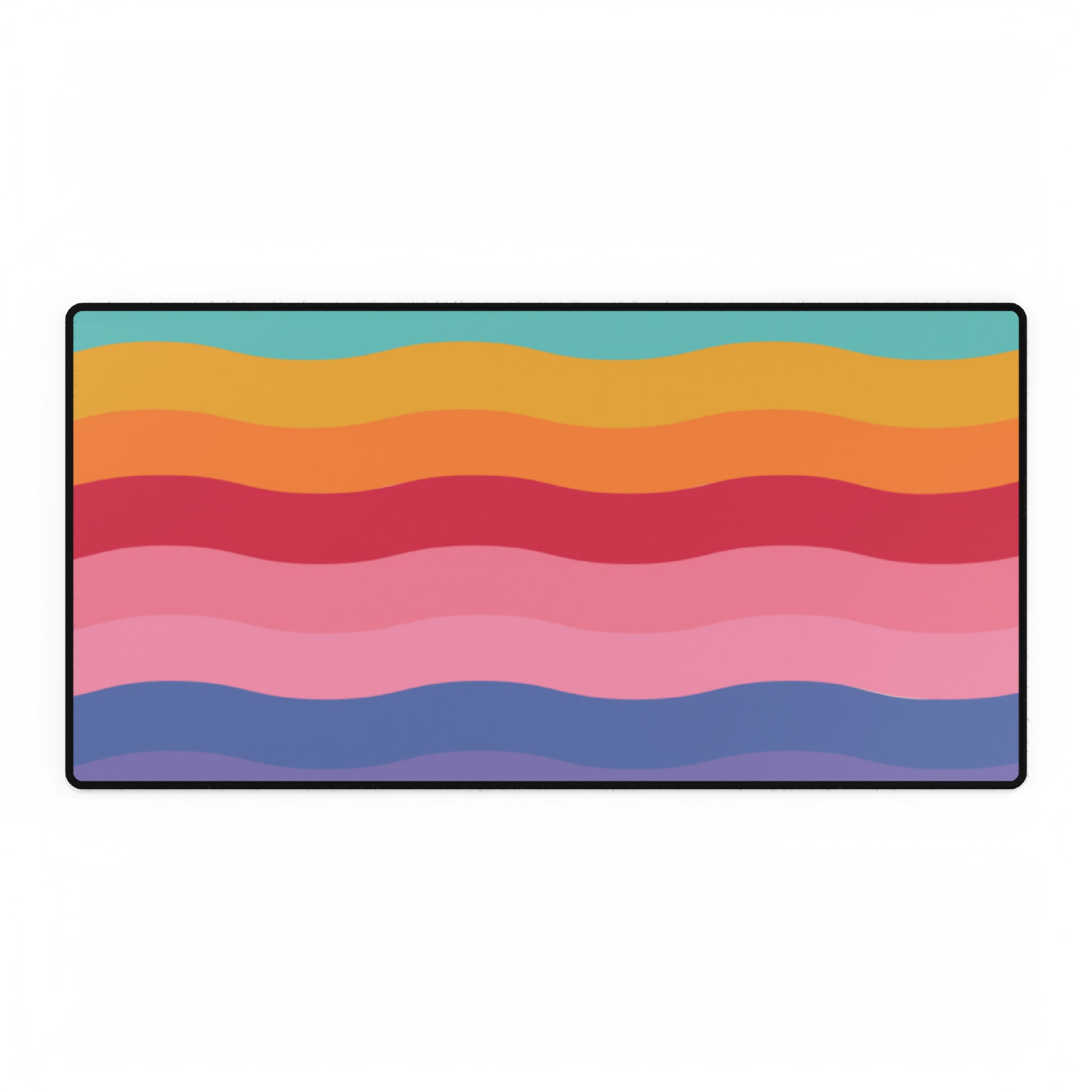 Wavy Rainbow Desk Mat