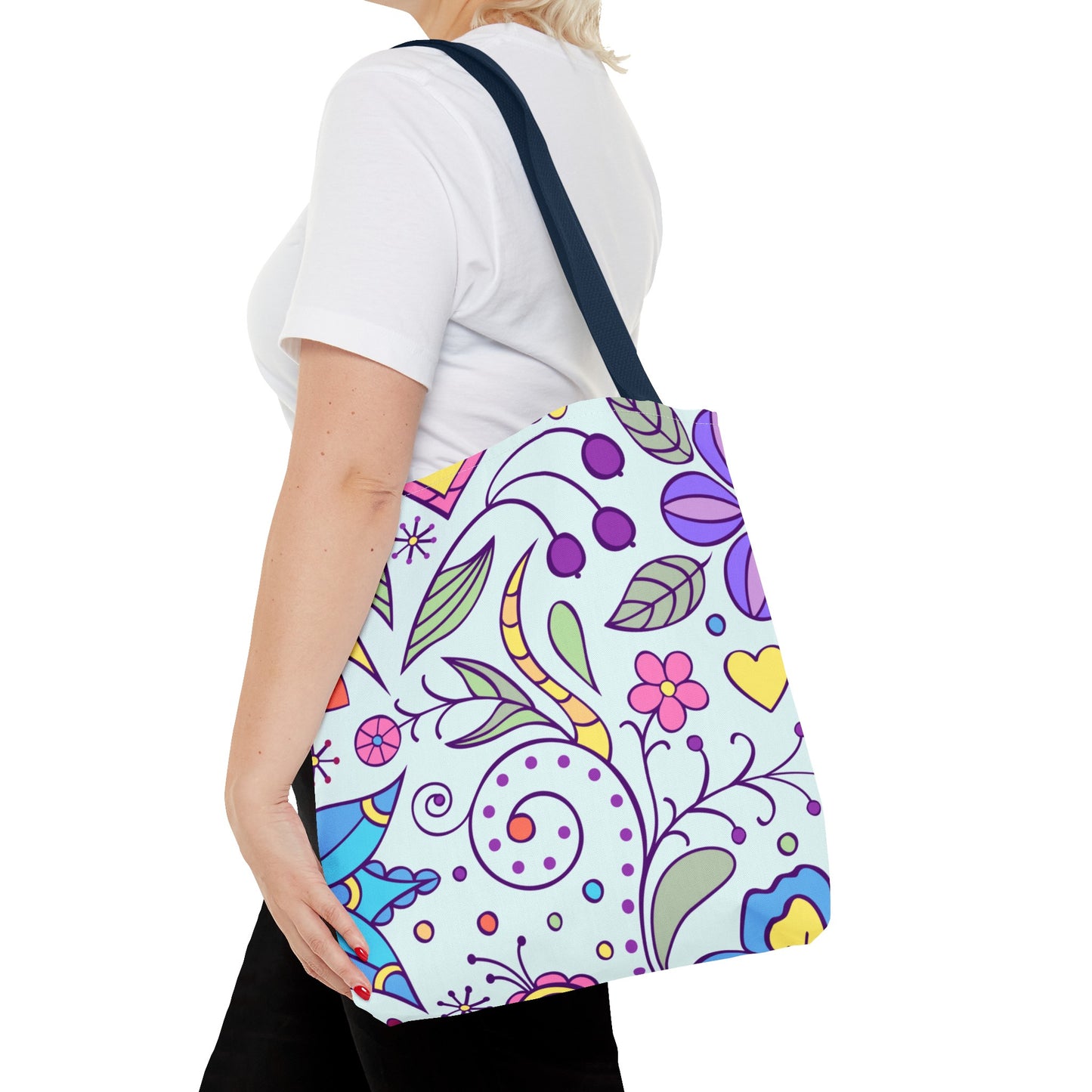 Tranquil Floral Botanicals Tote Bag