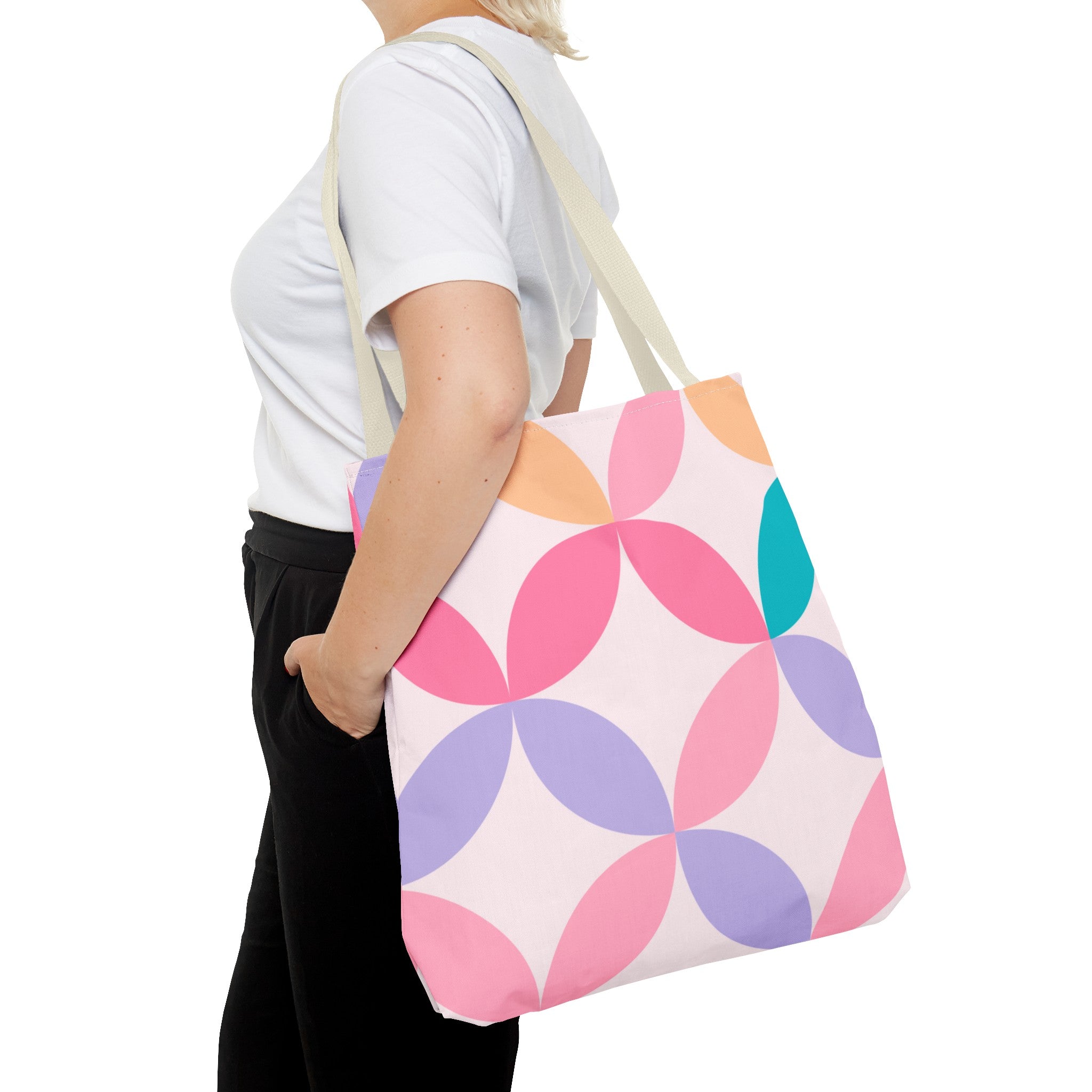 Pastel Geometric Tote Bag