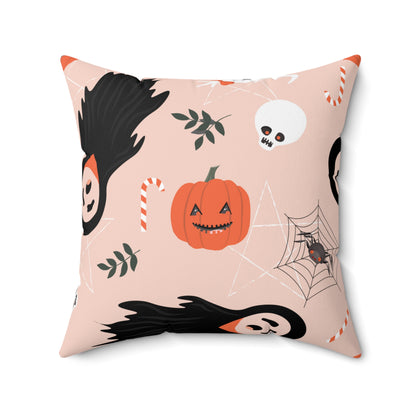 Ghostly Ghouls Square Pillow