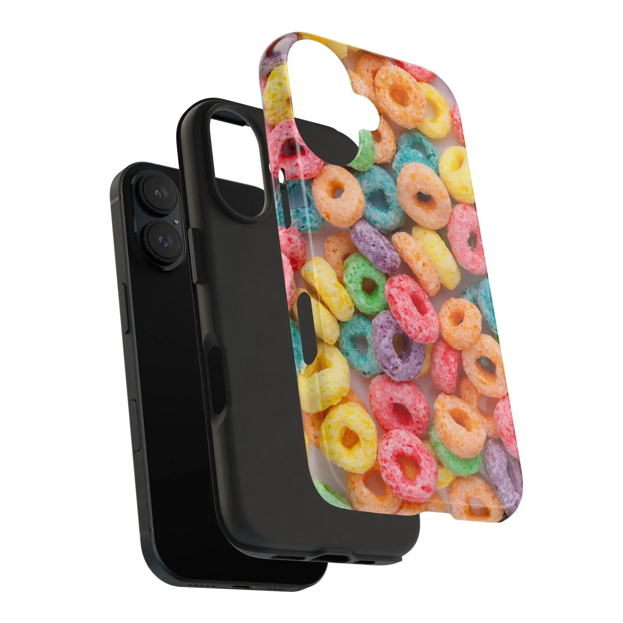 Morning Cereal Loops Phone Case (Apple & Android) - Pink Sweetheart