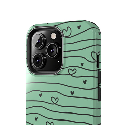 Scribble Love Hearts Phone Case