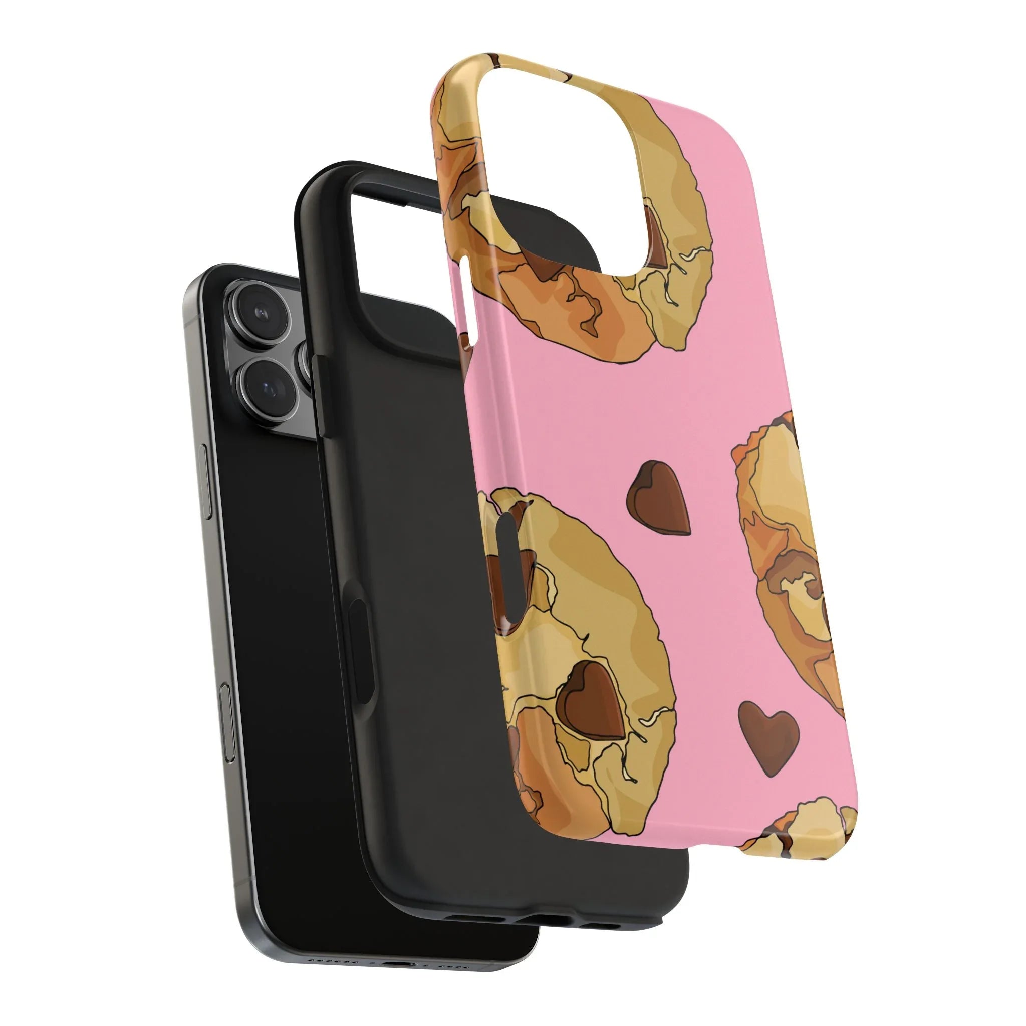 Chocolate Chip Cookies Phone Case (Apple & Android) - Pink Sweetheart