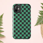 Checkered Kimono Tough Phone Case (Apple & Android) - Pink Sweetheart