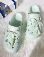 Pistachio Mint Clog Charms Set