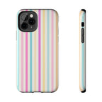 Pastel Candy Stripes Phone Cases (Apple & Android)
