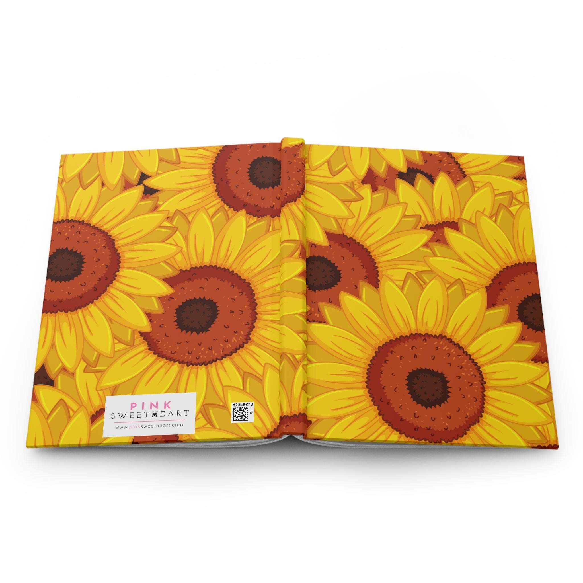 Beautiful Sunflowers Hardcover Matte Journal