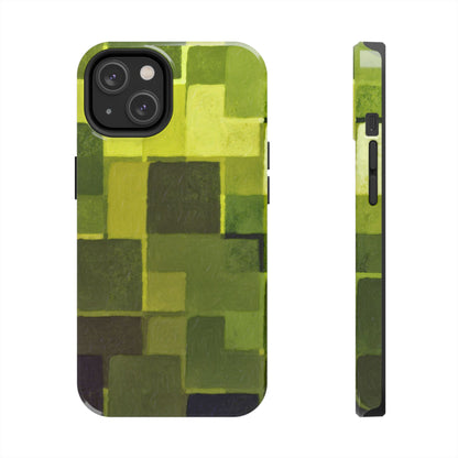 Chartreuse Patchwork Phone Case