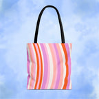 Retro Groovy Waves Tote Bag