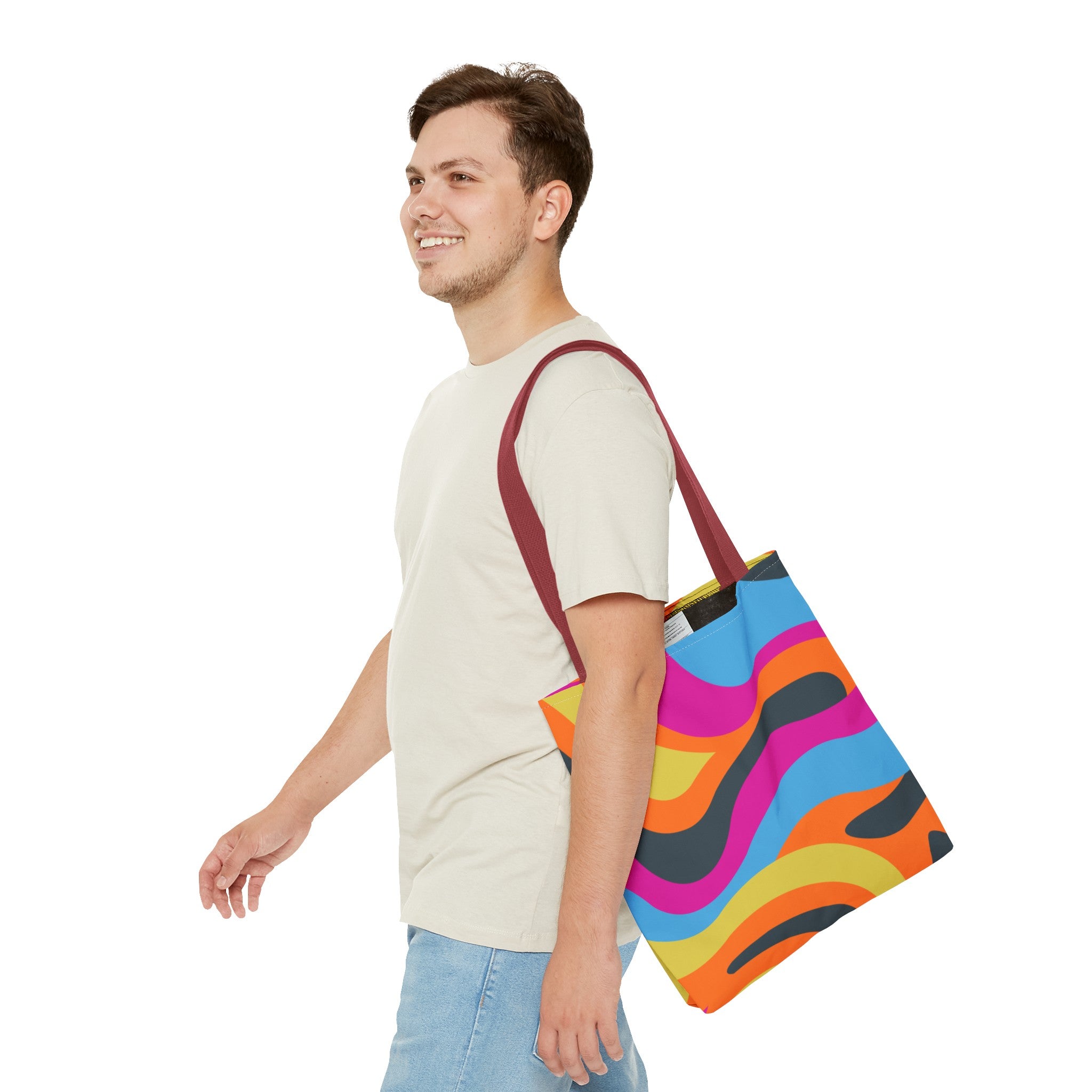 Funky Groove Swirl Tote Bag