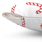 Mini Peppermint Candy CanesSquare Pillow