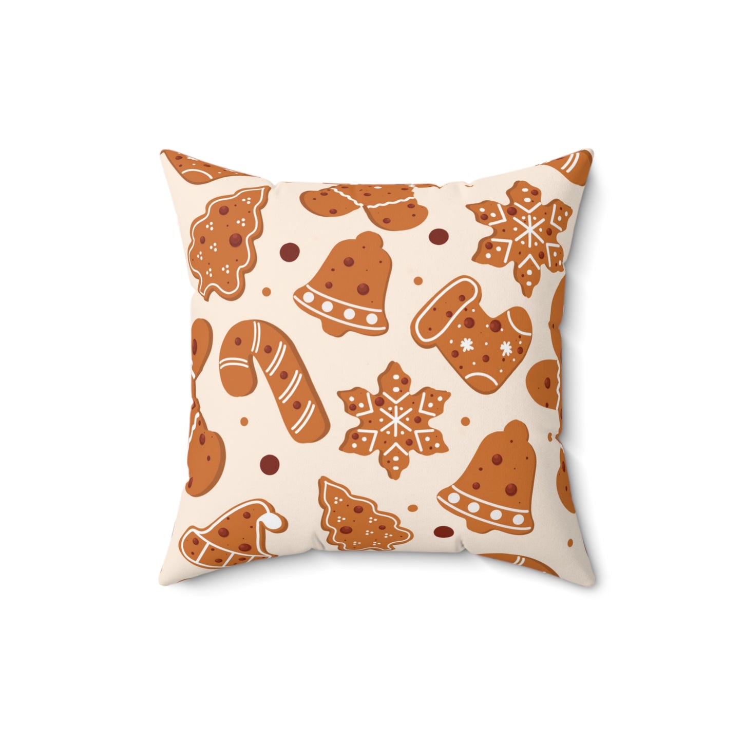 Warm Gingerbread Cookies Square Pillow