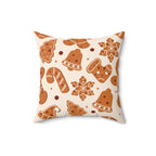Warm Gingerbread Cookies Square Pillow