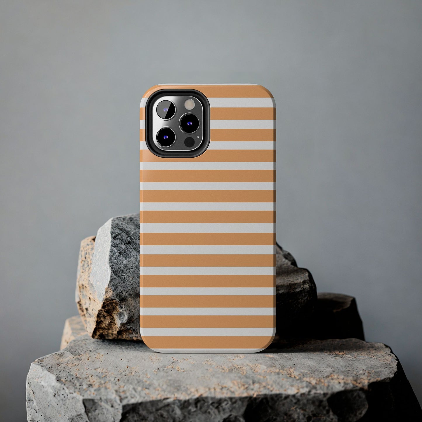 Orange Stripe Lines Phone Case