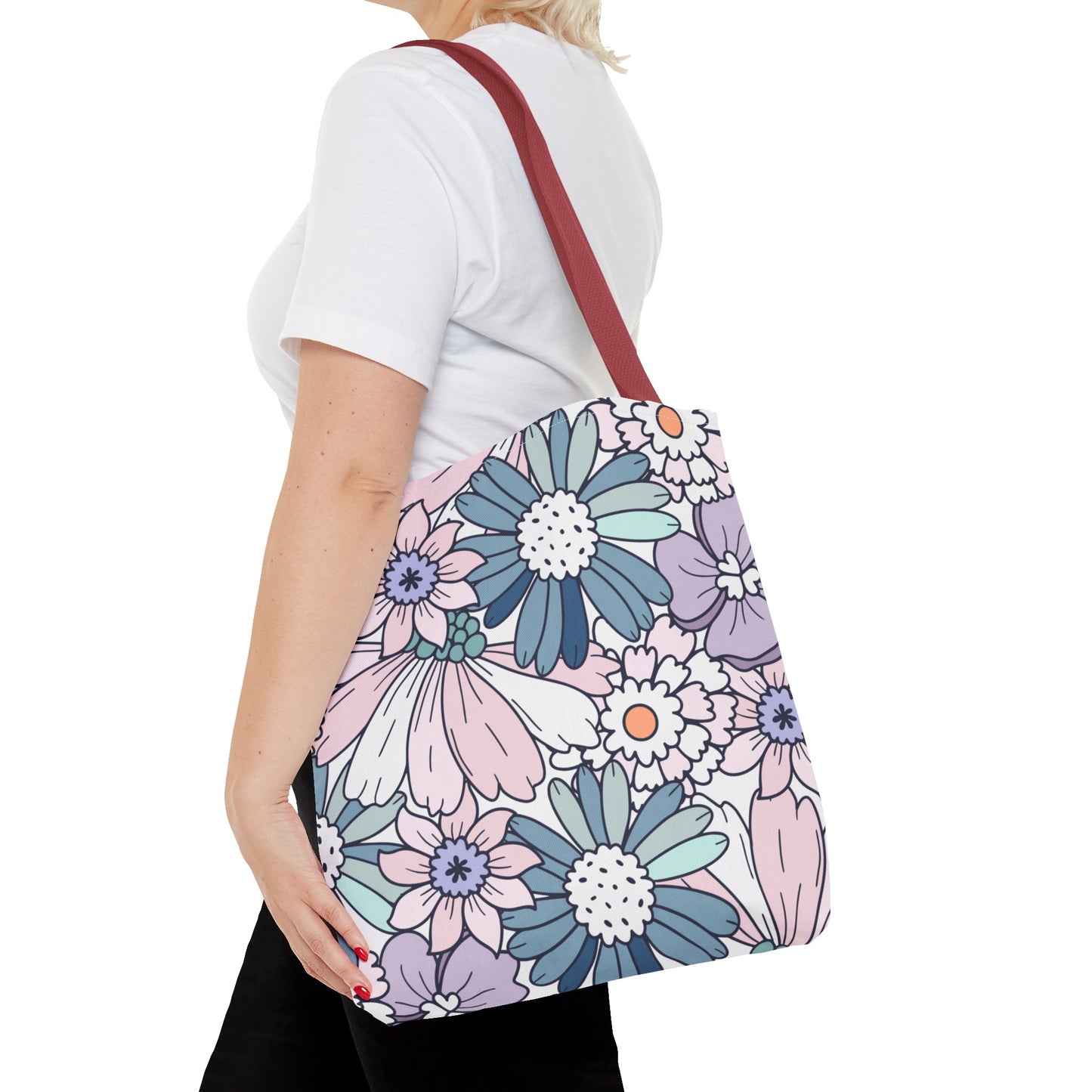 Vintage Floral Bloom Tote Bag