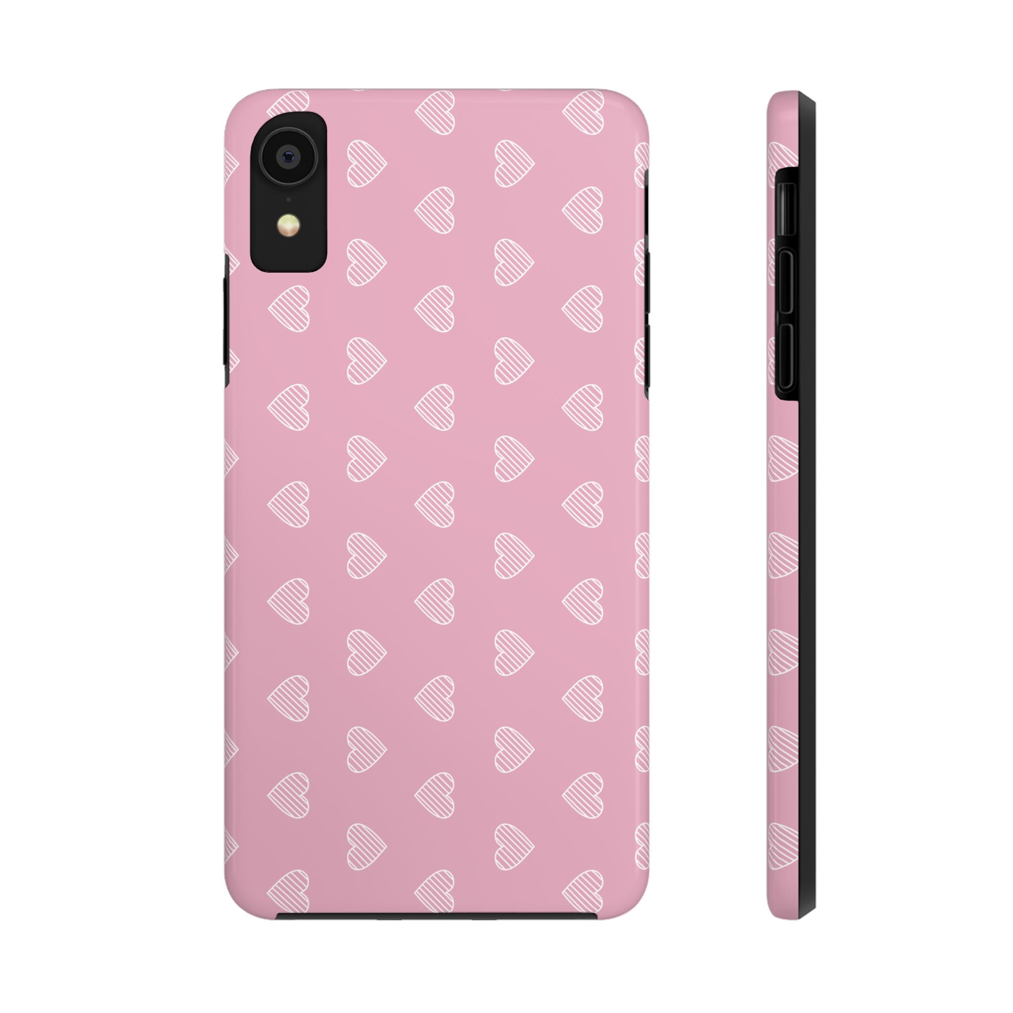 Infinite Pink Hearts Phone Case (Apple & Android)