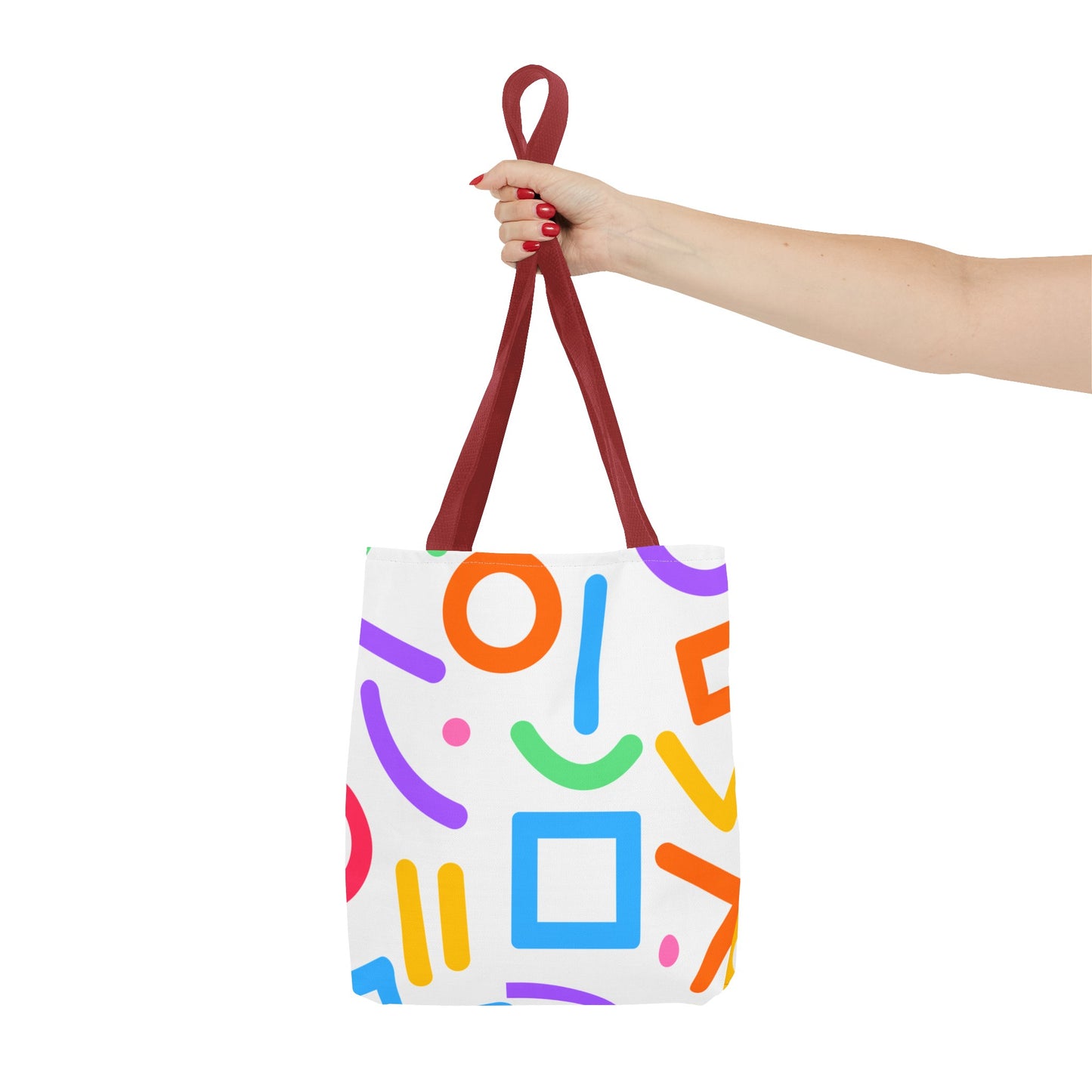 Colorful Doodle Shapes Tote Bag