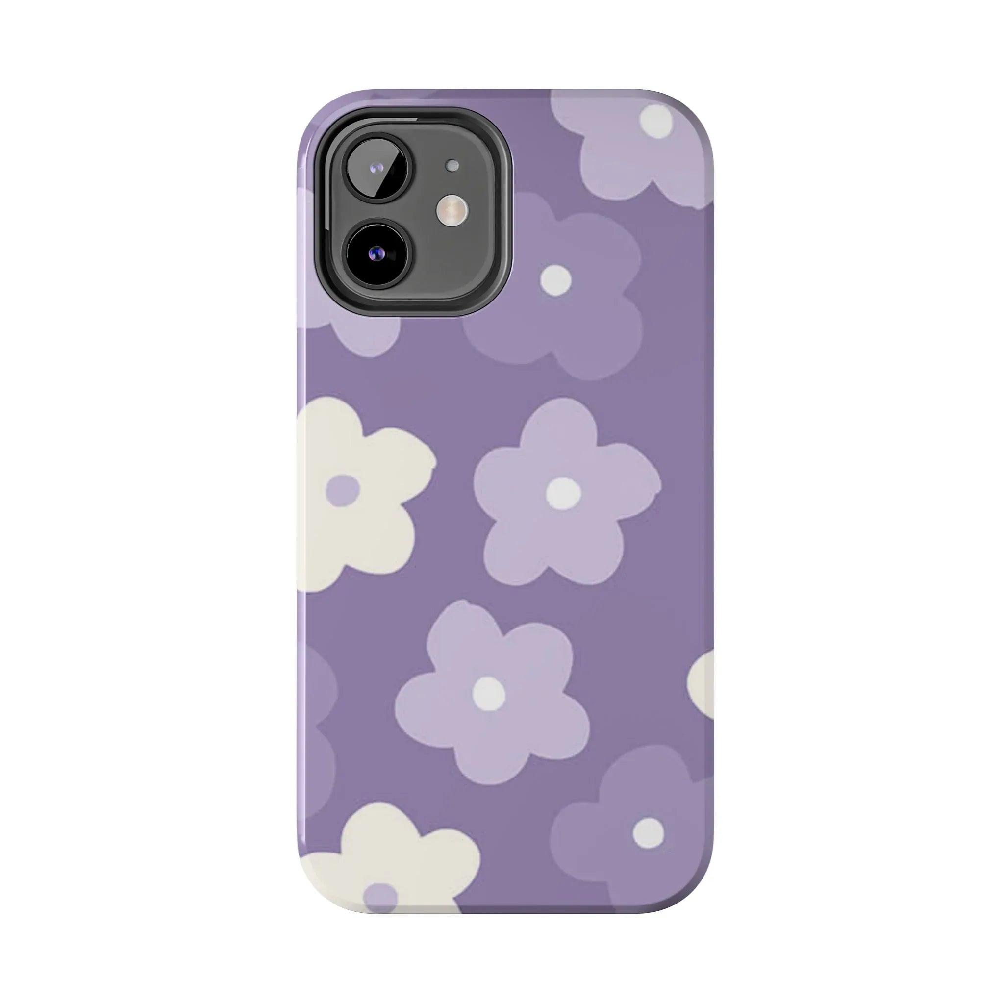 Pastel Purple Flowers Phone Case (Apple & Android) - Pink Sweetheart