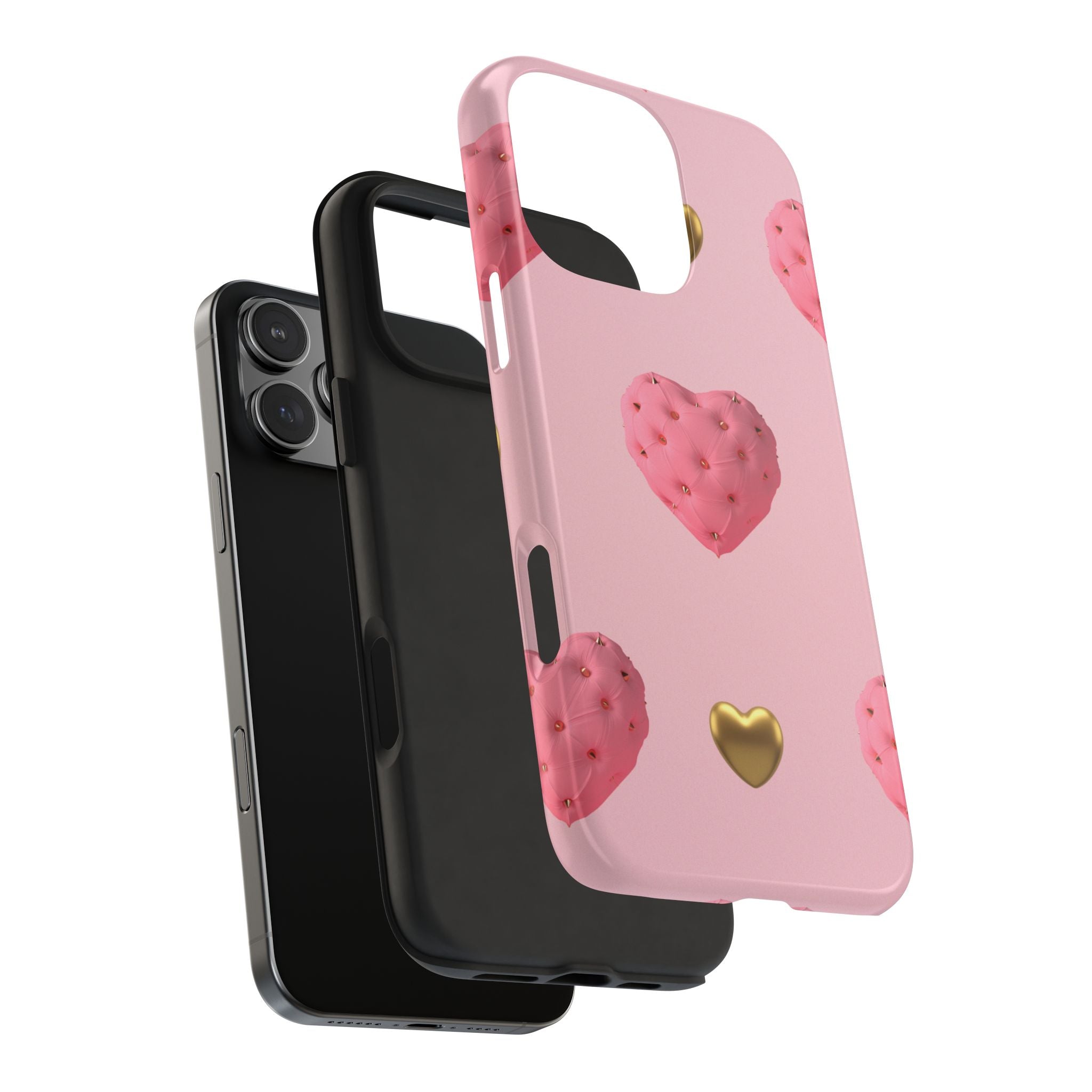 Heart of Gold Pink Phone Case (Apple & Android)