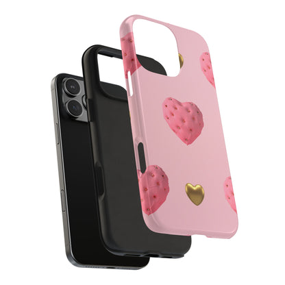 Heart of Gold Pink Phone Case