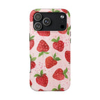 Cute Strawberries Phone Case (Apple & Android) - Pink Sweetheart