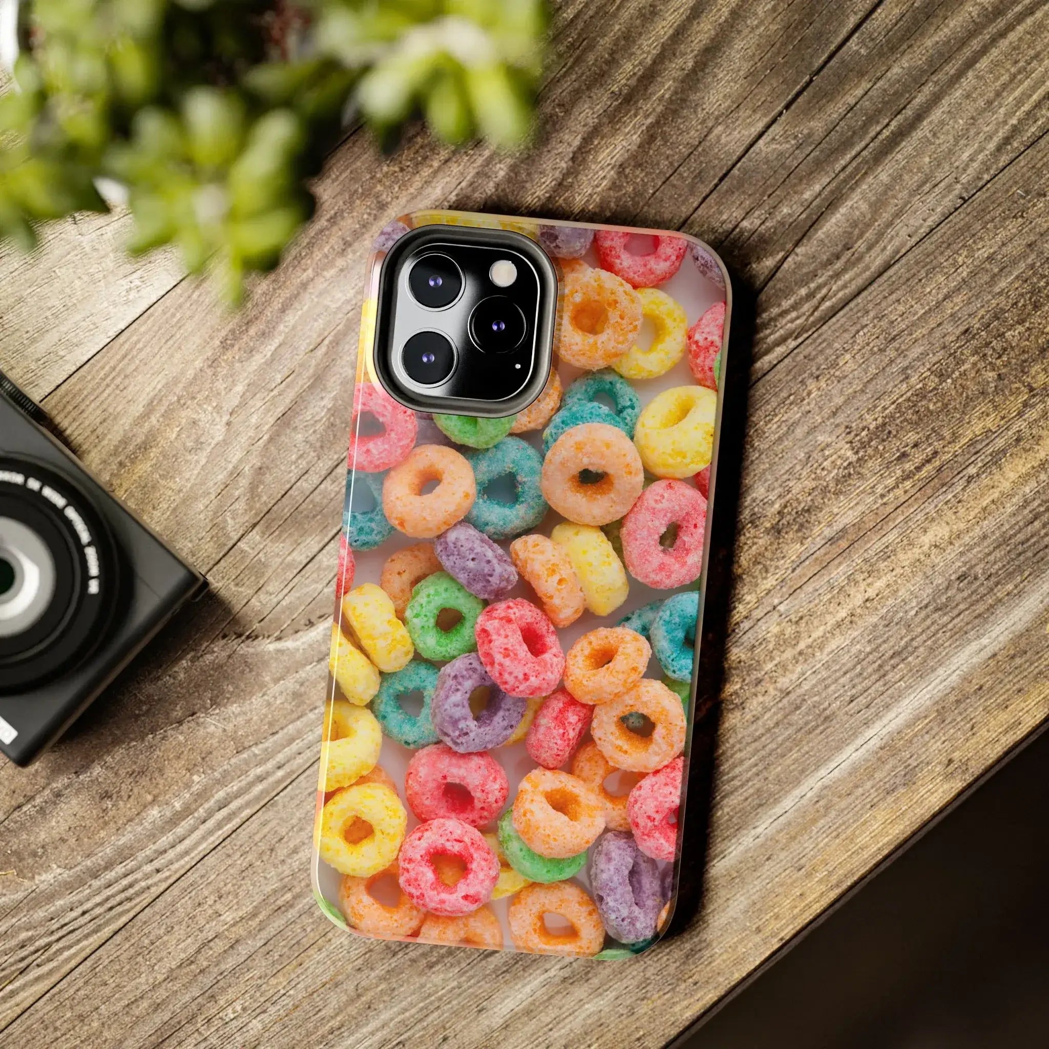 Morning Cereal Loops Phone Case (Apple & Android) - Pink Sweetheart