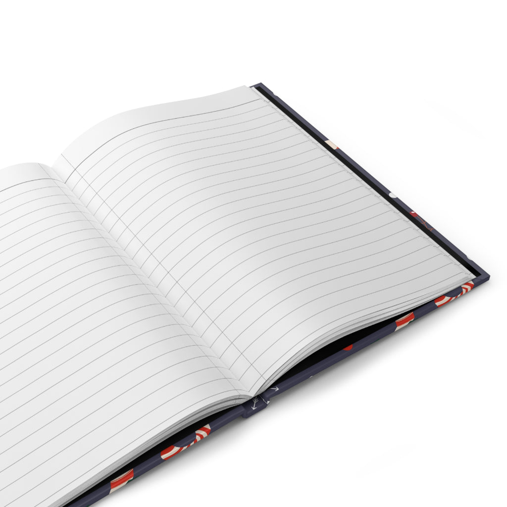 Peppermint Candy Canes Hardcover Matte Journal