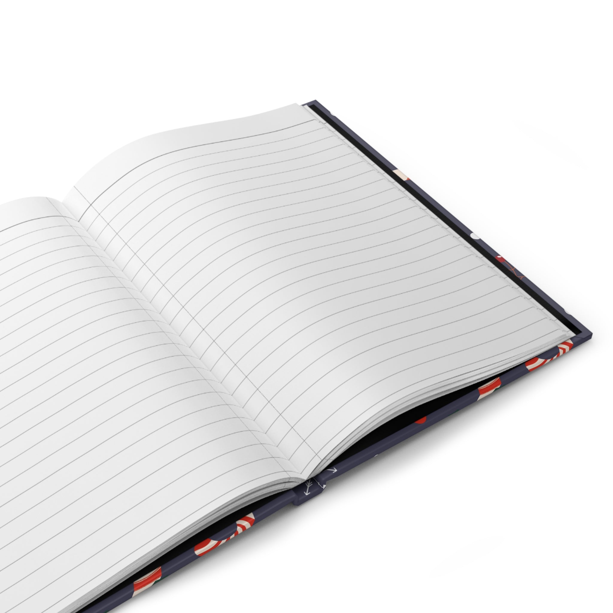Peppermint Candy Canes Hardcover Matte Journal