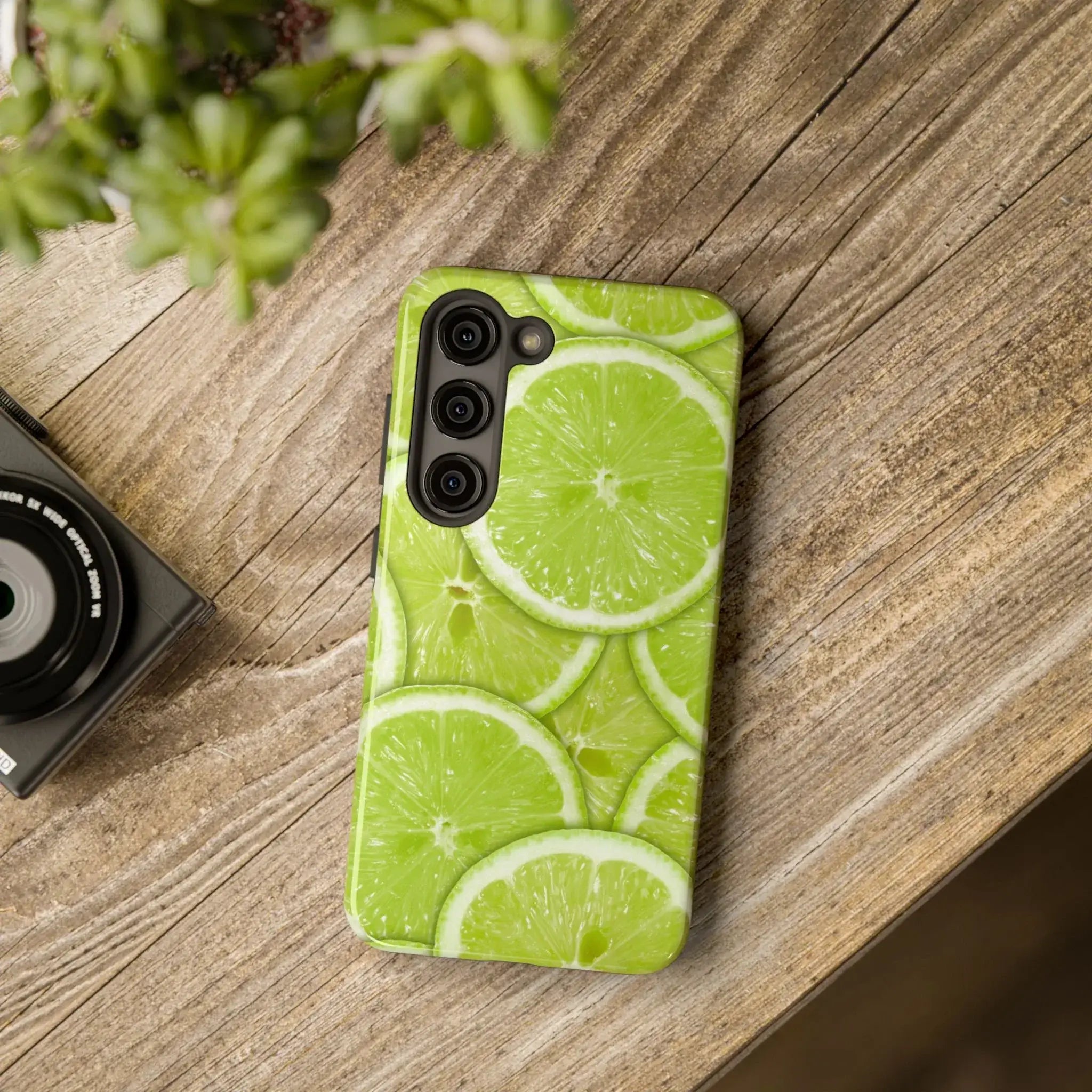 Green Citrus Lime Phone Case (Apple & Android) - Pink Sweetheart