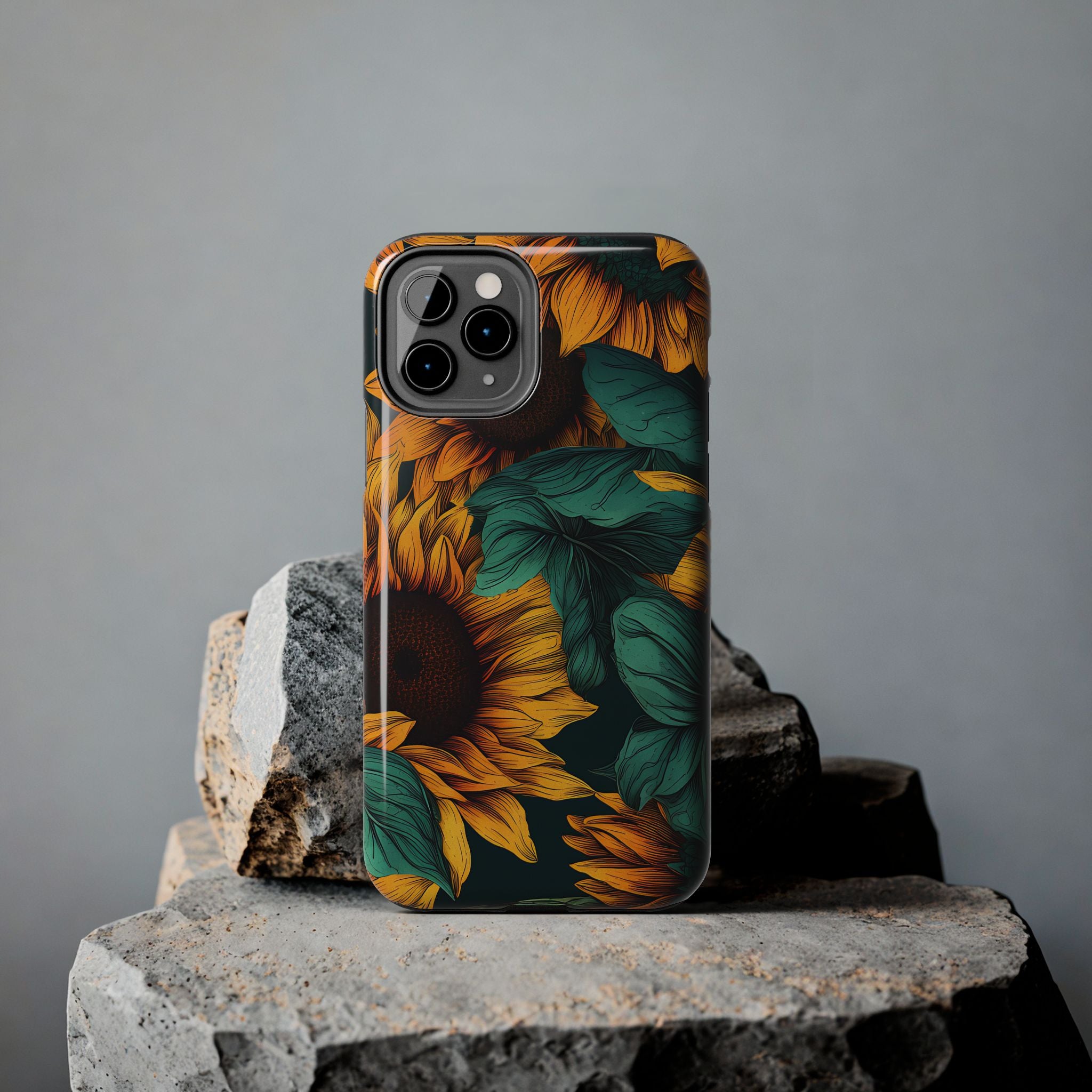 Dark Sunflower Phone Case (Apple & Android)