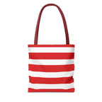 Red & White Peppermint Tote Bag