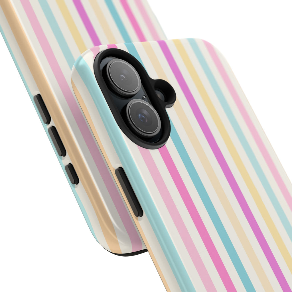 Pastel Candy Stripes Phone Cases (Apple & Android)