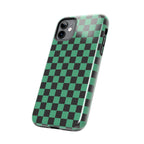 Checkered Kimono Tough Phone Case (Apple & Android) - Pink Sweetheart