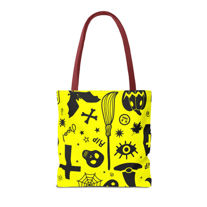 Spooky Neon Halloween Tote Bag