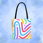 Colorful Doodle Swirl Tote Bag