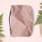 Wrinkled Blush Pink Paper Book Cover