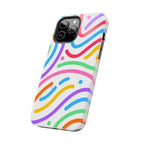 Rainbow Swirls Phone Case (Apple & Android) - Pink Sweetheart