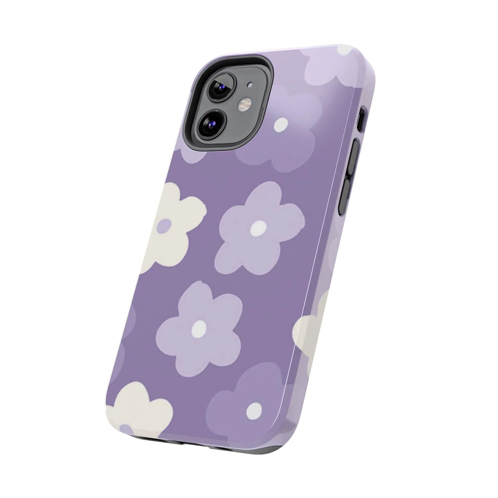 Pastel Purple Flowers Phone Case (Apple & Android) - Pink Sweetheart