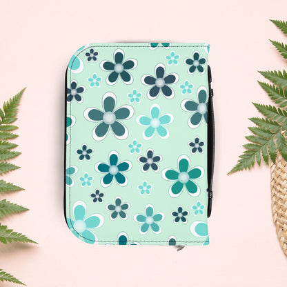 Aqua Mint Floral Book Cover