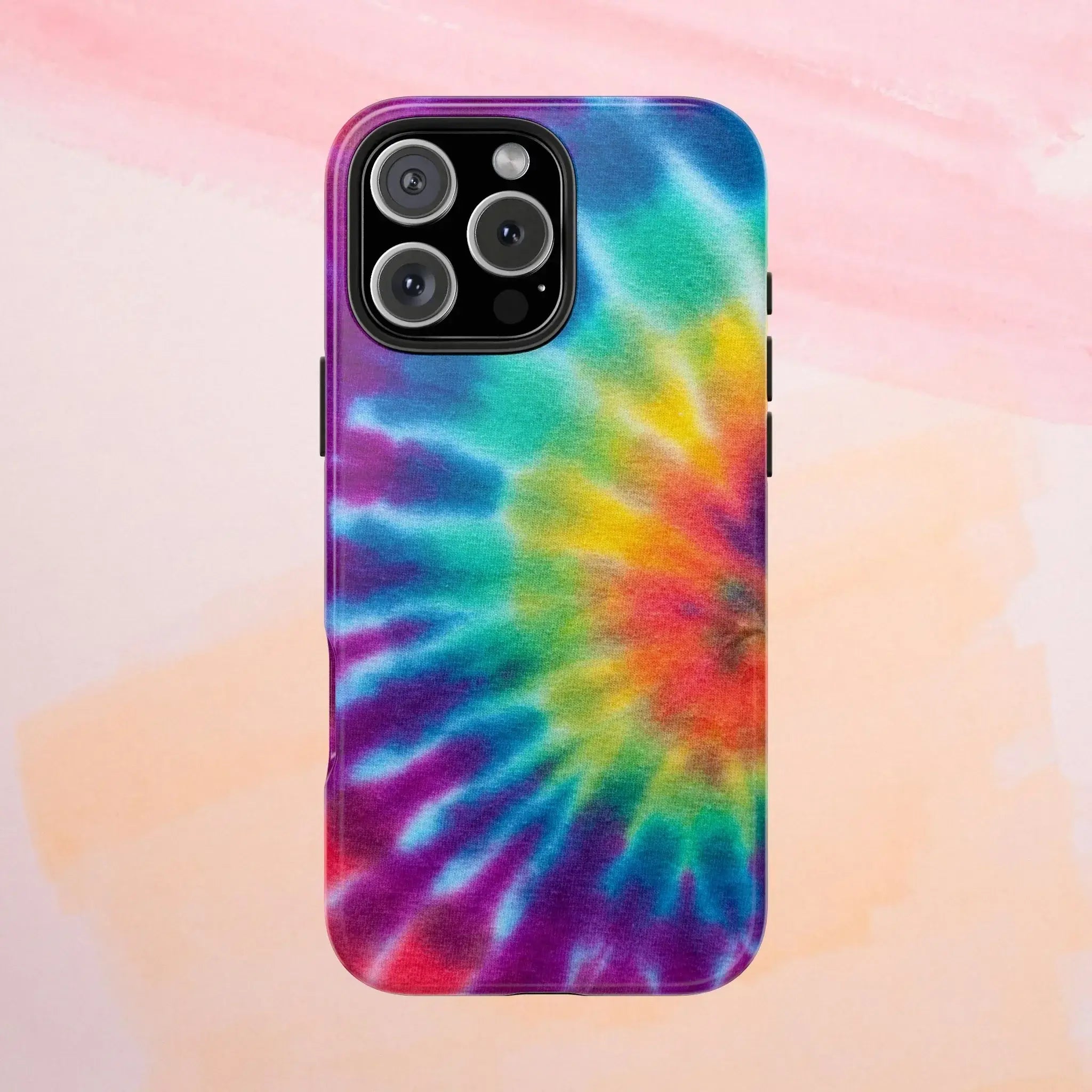 Groovy Tie Dye Phone Case (Apple & Android) - Pink Sweetheart