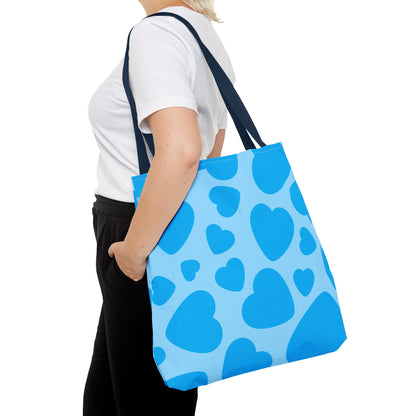 Blue Hearts Tote Bag