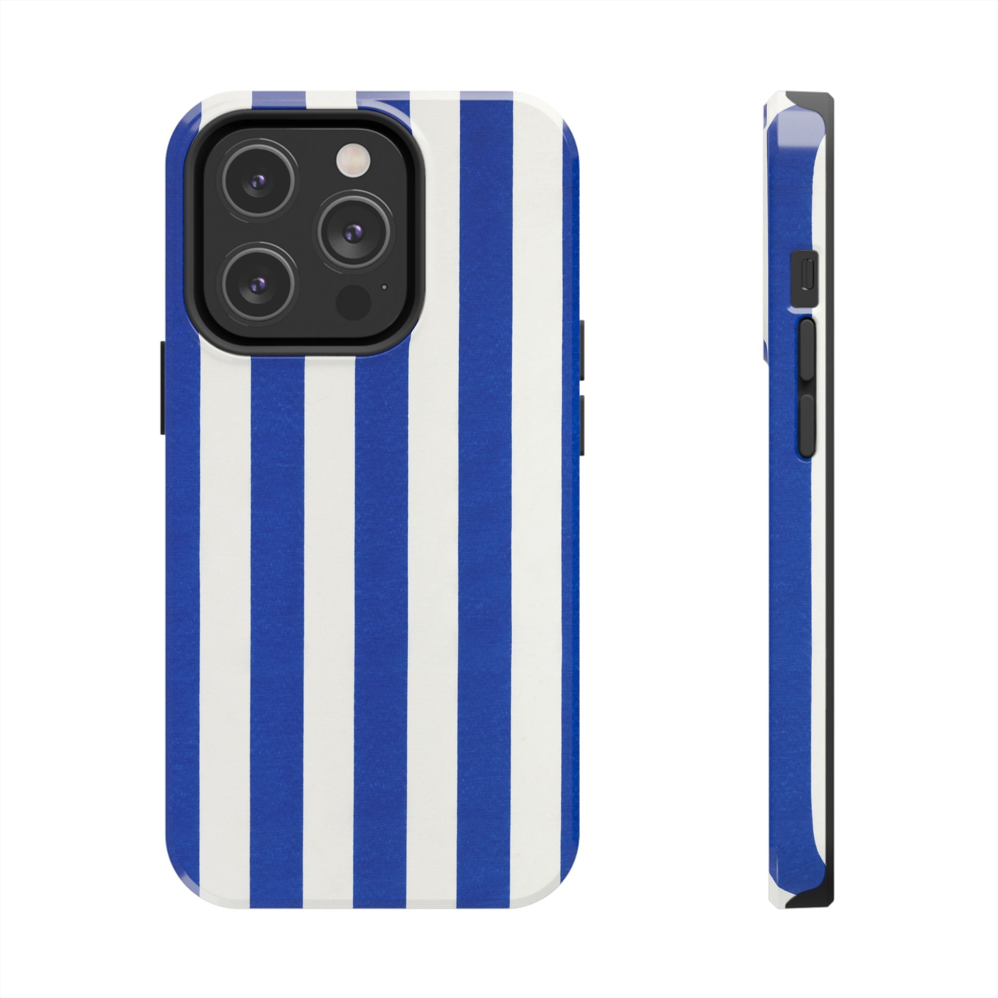 Blue & White Stripes Phone Case (Apple & Android)
