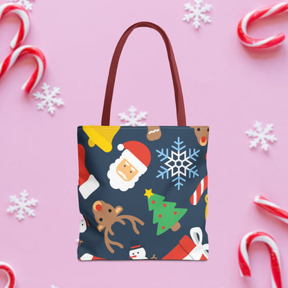 Jolly Christmas Pattern Tote Bag