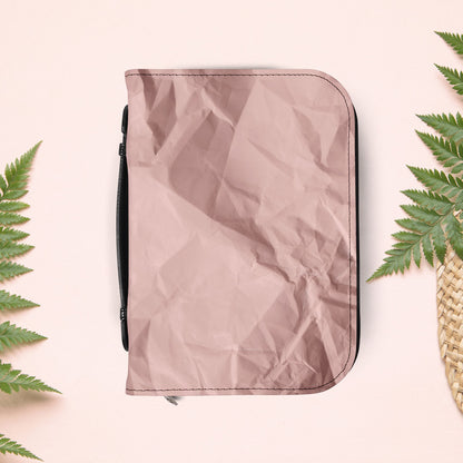 Wrinkled Blush Pink Paper Book Cover
