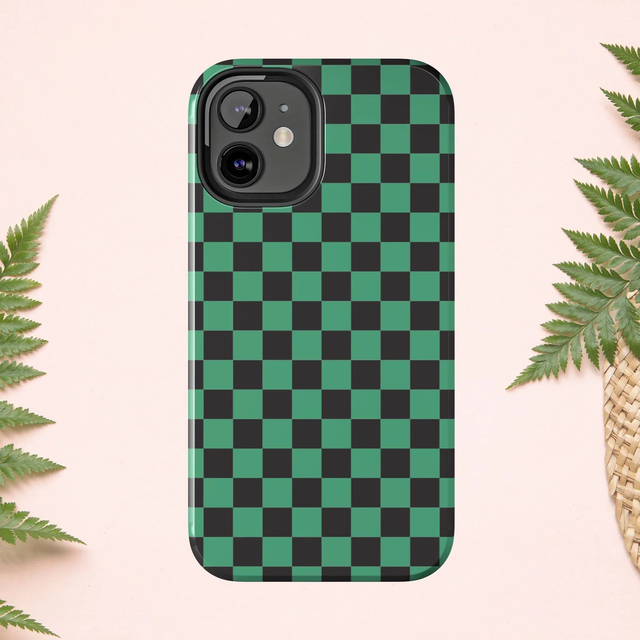 Checkered Kimono Tough Phone Case (Apple & Android) - Pink Sweetheart